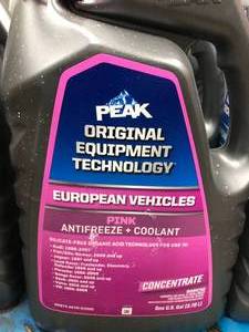 lot 191 image: 2  1 GAL PEAK EUROPEAN VEHICLES PINK ANTIFREEZE & COOLANT