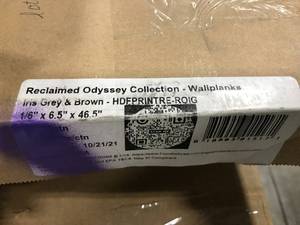 lot 35 image: IRIS GREY AND BROWN WALL PLANKING