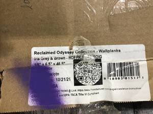 lot 56 image: IRIS GREY AND BROWN WALL PLANKING