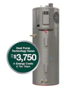 lot 9 image: ProTerra 50 Gal. Smart High Efficiency Hybrid Heat Pump Water Heater wLeak Detection & Auto Shutoff  (Transit Damage, See Photos)