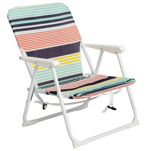 lot 106 image: Aimee Lii Recliner, Folding Chair, Oxford Cloth Iron Outdoor Beach Chair,Light Blue