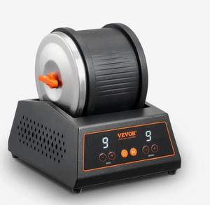 lot 205 image: VEVOR Rock Tumbler Machine, 4 lbs Rock Polishing Machine, 9 Speed Settings 9-Day Polishing Timer Stone Tumbler, Direct Drive Motor Rock Polisher, Cold-rolled Steel Body, Rock Polisher for Kids Adults