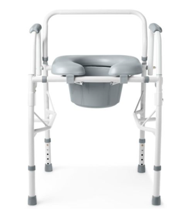 lot 206 image: Guardian Padded Steel Drop-Arm Commode 350lbs 1Ct