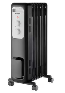 lot 400 image: Pelonis 1,500-Watt Oil-Filled Radiant Electric Space Heater with Thermostat