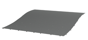 lot 410 image: Pergola Canopy Replacement, Pergola Shade Cover for 10 x 10 Pergola (Outsunny 84C-038 Series), Dark Gray (Cover Only)