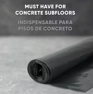 lot 444 image: Roberts Moisture Barricade 6 Mil Polyethylene 10x12 ft Flooring Underlayment Fil