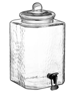 lot 451 image: Hammered Glass Hands-Beverage Dispenser