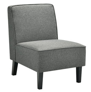 lot 15 image: Costway Accent Chair Armless Fabric Sofa Living Room Furniture Gray