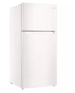 lot 30 image: Vissani 14.2 cu. ft. Top Freezer Refrigerator in White, Garage Ready (Minor Transit Damage, Light Stains)