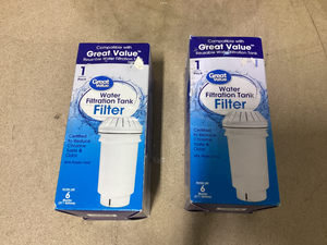 lot 133 image: LOT OF 2 Great Value Water Filtration Tank Filters