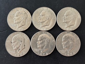 lot 15 image: Eisenhower Dollar Coins