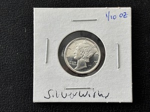 lot 41 image: 110th Ounce .999 Fine Silver Round