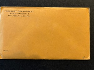 lot 10 image: 1962 Proof Set Sealed Envelope