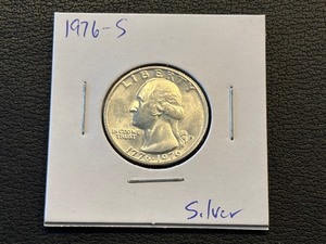 lot 22 image: 1976-S Bicentennial Silver Quarter