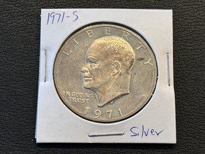 lot 23 image: 1971-S Eisenhower Silver Dollar