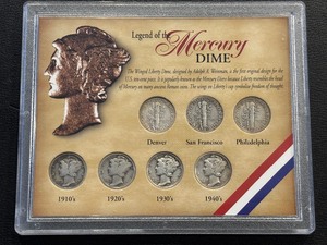 lot 36 image: Mercury Dime Collection