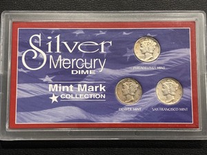 lot 47 image: Mercury Dime Mint Mark Collection