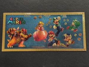 lot 52 image: 24K Gold Foil Super Mario World
