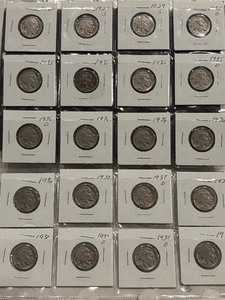 lot 75 image: Buffalo Nickels