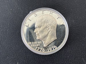lot 9 image: 1976-S Bicentennial Eisenhower Silver Dollar Proof