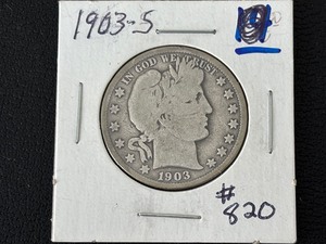 lot 16 image: 1903-S Barber Quarter 1,036,000 Minted