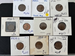 lot 29 image: Lincoln Wheat Cents