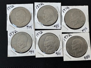 lot 30 image: Eisenhower Dollars