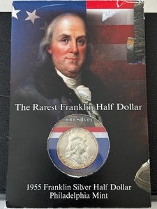 lot 33 image: 1955 Franklin Half Dollar