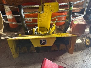 lot 17 image: John Deere Tractor snow blower