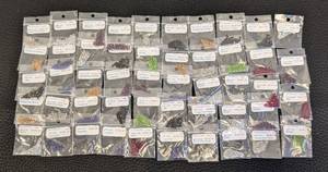 lot 48 image: Collection of 40 Packs Faceted 2mm and 2.5mm Beads Crystal and Assorted Colors
