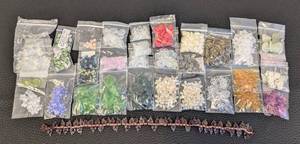 lot 55 image: Collection of 30 Packs Flower and Leaf Shaped Beads Assorted Colors and Styles