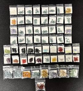 lot 31H image: W - Collection of 61 Czech and Austrian Crystal Beads Assorted Shapes and Colors