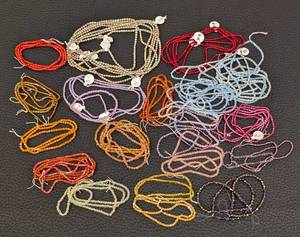 lot 117 image: Czech Glass Seed Bead Strands - 25 Assorted Colors