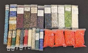 lot 121 image: Toho #1 Bugle Beads 3mm Color Mix - 25-Pack Lot