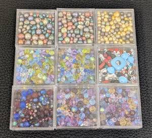 lot 123 image: Simpson Studios Pearl & Crystal Beads - Freshwater Pearls & Crystal Mix, 9 Containers