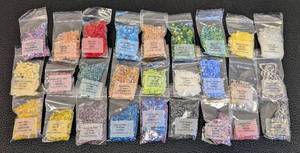 lot 125 image: Crafts4Me Beads - 27 Packs of Cube Beads Assorted Colors
