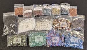 lot 167 image: Miyuki Glass Bead Cube Beads - 4mm Cube Beads, Assorted Colors - 16 Packs