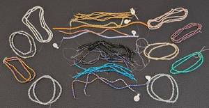lot 179 image: Czech Glass Bead Strands - 40 Strands, Assorted Colors