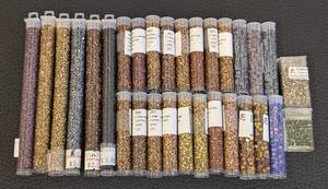 lot 188 image: Toho Cube Beads - Bronze-Lined Glass Beads 110, 30 Tubes