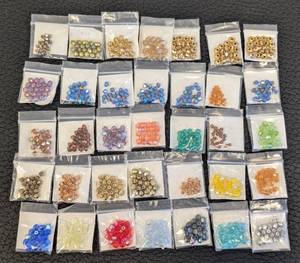 lot 196 image: Faceted Czech Glass Beads - 35 Packs Assorted Colors