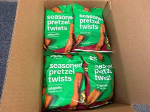 lot 151 image: 10 Bags Of Epic Goods Jalapeno Pretzels
