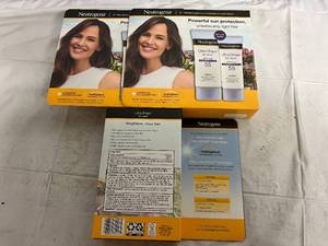 lot 350 image: 3 X 2Ct Packs Of Neutogena Spf 55 Sunscreen