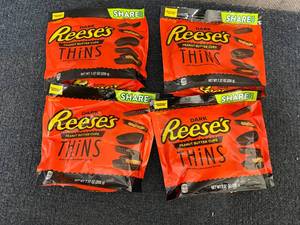 lot 237 image: 4 Bags Of ReeseS Dark Thins