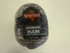 lot 195 image: G. K. Kretchmar Black Forest Brand HamApprox 6-8lbs-Boneless -Ready for carving