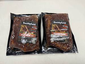 lot 229 image: 2x 12 Slab St. Louis Style Spareribs(fully cooked)-Sweet & Smoky BBQ Sauce