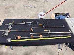 lot 1313 image: Assorted Workshop Clamps Lot