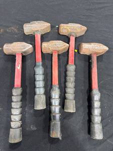 lot 1315 image: Set of 5 Sledgehammers