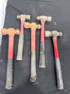lot 1316 image: Lot of 5 Ball-Peen Hammers