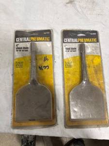 lot 1325 image: Central Pneumatic 4�� chisel blades