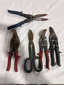 lot 1348 image: Assorted Metal Snips & Shears